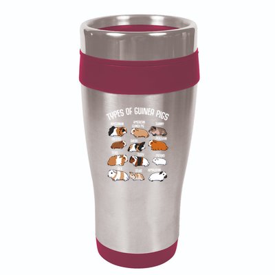 Funny Guinea Pigs Household Pet Animal Rodent Fluffy Cute 16oz Travel Tumbler