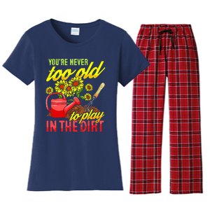 Funny Gardening Plants Gardener Gift Women's Flannel Pajama Set