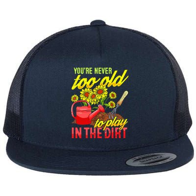 Funny Gardening Plants Gardener Gift Flatbill Hat