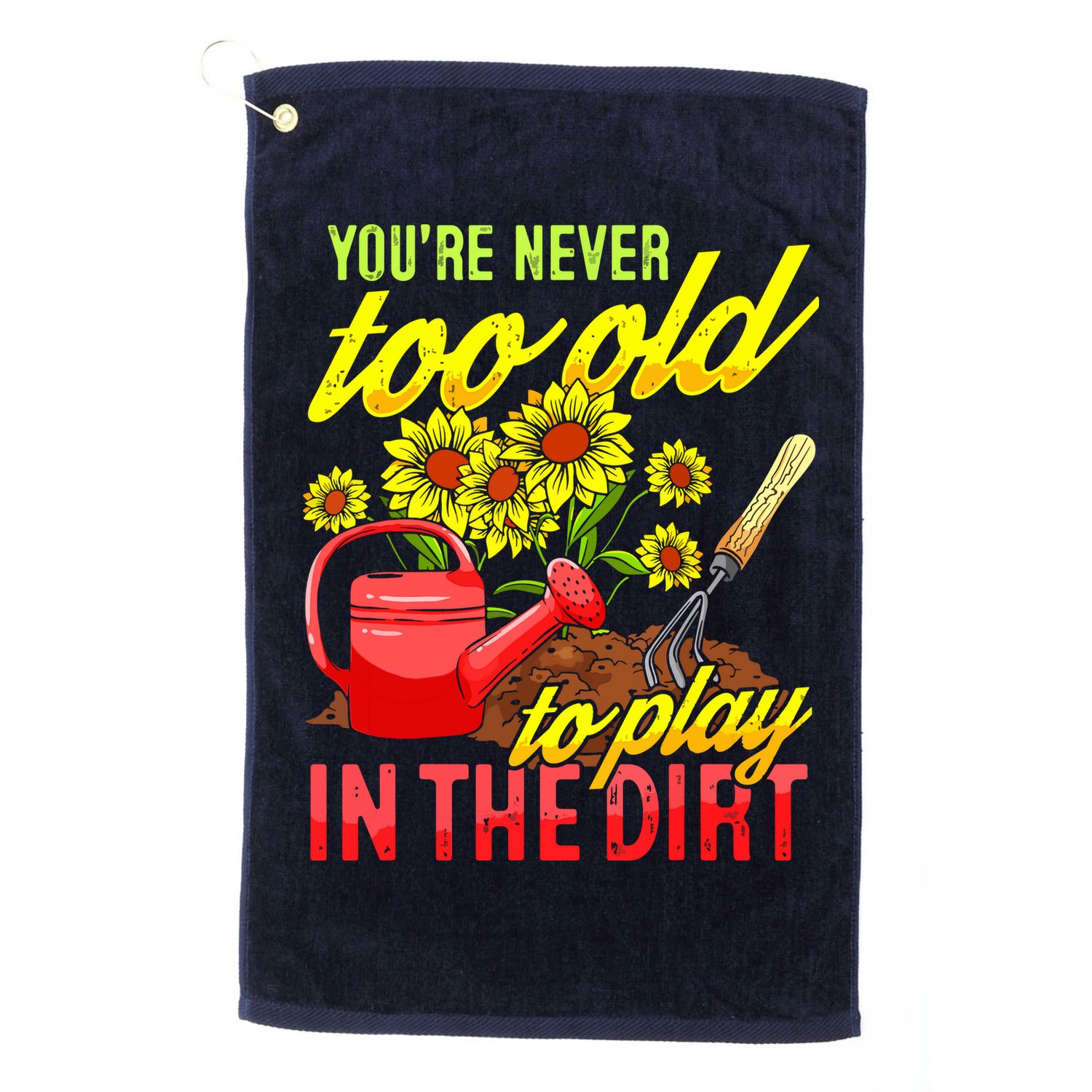 Funny Gardening Plants Gardener Gift Golf Towel