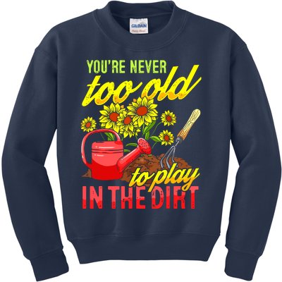 Funny Gardening Plants Gardener Gift Kids Sweatshirt