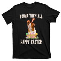 Funny Guinea Pig With Cute Bunny Ears Easter Day Eggs Basket T-Shirt