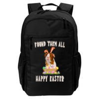 Funny Guinea Pig With Cute Bunny Ears Easter Day Eggs Basket Daily Commute Backpack