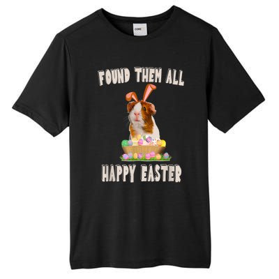 Funny Guinea Pig With Cute Bunny Ears Easter Day Eggs Basket Tall Fusion ChromaSoft Performance T-Shirt