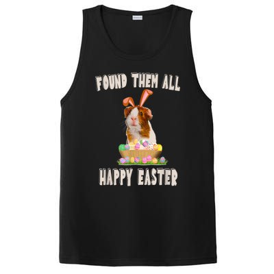 Funny Guinea Pig With Cute Bunny Ears Easter Day Eggs Basket PosiCharge Competitor Tank