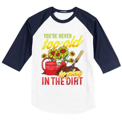 Funny Gardening Plants Gardener Gift Baseball Sleeve Shirt