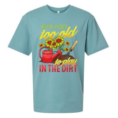 Funny Gardening Plants Gardener Gift Sueded Cloud Jersey T-Shirt