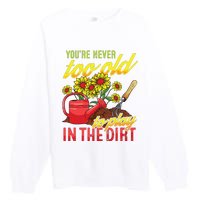 Funny Gardening Plants Gardener Gift Premium Crewneck Sweatshirt