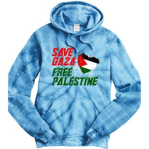 Free Gaza Palestine Flag Proud Palestine Save Gaza Tie Dye Hoodie