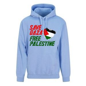 Free Gaza Palestine Flag Proud Palestine Save Gaza Unisex Surf Hoodie