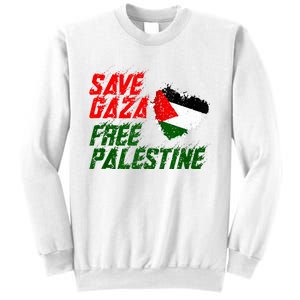 Free Gaza Palestine Flag Proud Palestine Save Gaza Sweatshirt