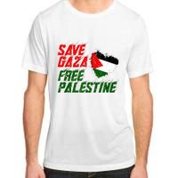 Free Gaza Palestine Flag Proud Palestine Save Gaza Adult ChromaSoft Performance T-Shirt