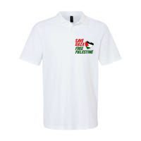 Free Gaza Palestine Flag Proud Palestine Save Gaza Softstyle Adult Sport Polo