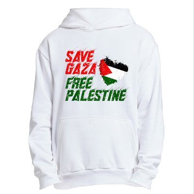 Free Gaza Palestine Flag Proud Palestine Save Gaza Urban Pullover Hoodie