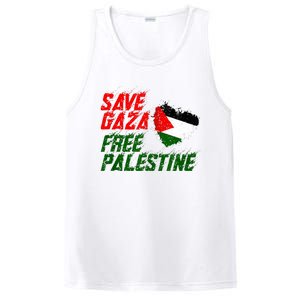 Free Gaza Palestine Flag Proud Palestine Save Gaza PosiCharge Competitor Tank