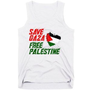 Free Gaza Palestine Flag Proud Palestine Save Gaza Tank Top