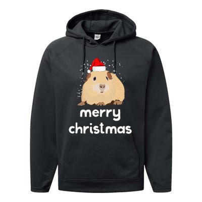 Funny Guinea Pig Christmas Cute Gift For Pig Lovers Performance Fleece Hoodie