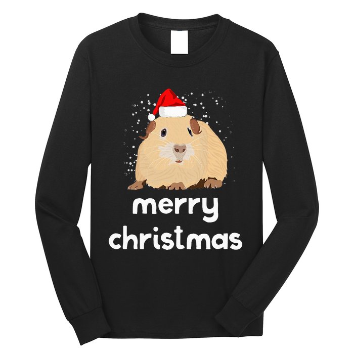 Funny Guinea Pig Christmas Cute Gift For Pig Lovers Long Sleeve Shirt