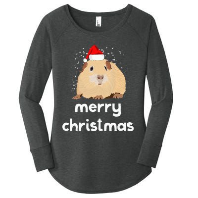 Funny Guinea Pig Christmas Cute Gift For Pig Lovers Women's Perfect Tri Tunic Long Sleeve Shirt