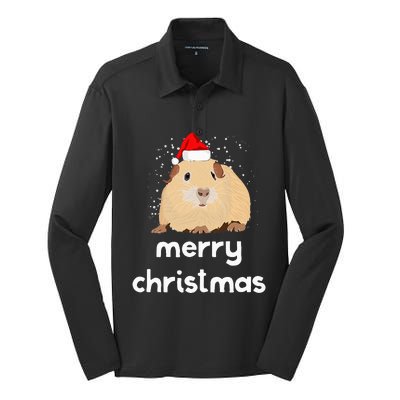 Funny Guinea Pig Christmas Cute Gift For Pig Lovers Silk Touch Performance Long Sleeve Polo