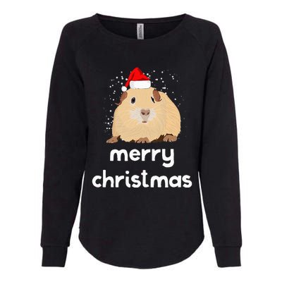 Funny Guinea Pig Christmas Cute Gift For Pig Lovers Womens California Wash Sweatshirt