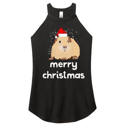 Funny Guinea Pig Christmas Cute Gift For Pig Lovers Women's Perfect Tri Rocker Tank