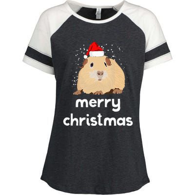 Funny Guinea Pig Christmas Cute Gift For Pig Lovers Enza Ladies Jersey Colorblock Tee