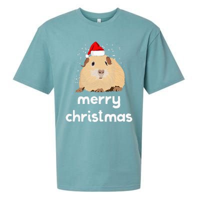 Funny Guinea Pig Christmas Cute Gift For Pig Lovers Sueded Cloud Jersey T-Shirt