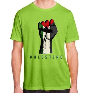 Free Gaza Palestine Flag Peace Love Palestine People Scarf Great Gift Adult ChromaSoft Performance T-Shirt