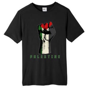 Free Gaza Palestine Flag Peace Love Palestine People Scarf Great Gift Tall Fusion ChromaSoft Performance T-Shirt