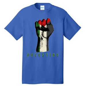 Free Gaza Palestine Flag Peace Love Palestine People Scarf Great Gift Tall T-Shirt