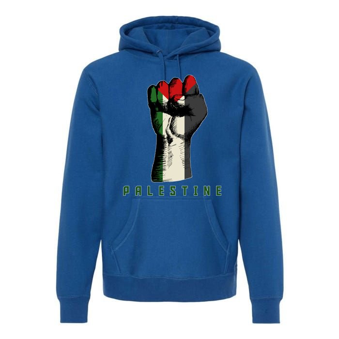 Free Gaza Palestine Flag Peace Love Palestine People Scarf Great Gift Premium Hoodie