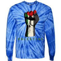 Free Gaza Palestine Flag Peace Love Palestine People Scarf Great Gift Tie-Dye Long Sleeve Shirt