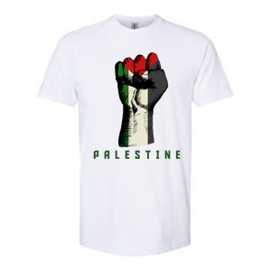 Free Gaza Palestine Flag Peace Love Palestine People Scarf Great Gift Softstyle CVC T-Shirt