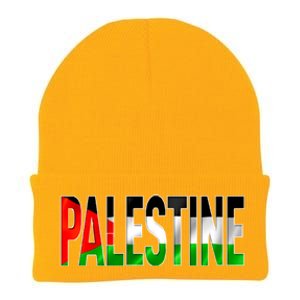 Free Gaza Palestine Flag Proud Palestine Roots Arabic Gift Funny Gift Knit Cap Winter Beanie