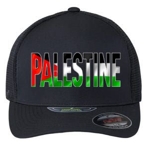 Free Gaza Palestine Flag Proud Palestine Roots Arabic Gift Funny Gift Flexfit Unipanel Trucker Cap