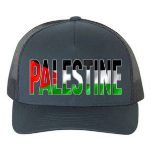 Free Gaza Palestine Flag Proud Palestine Roots Arabic Gift Funny Gift Yupoong Adult 5-Panel Trucker Hat