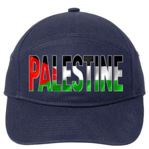 Free Gaza Palestine Flag Proud Palestine Roots Arabic Gift Funny Gift 7-Panel Snapback Hat