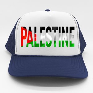 Free Gaza Palestine Flag Proud Palestine Roots Arabic Gift Funny Gift Trucker Hat