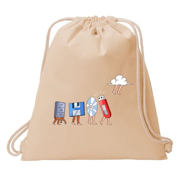 Funny Geek Programmer Nerd Developer Cute Gift Computer Engineering Funny Gift Drawstring Bag