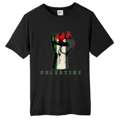 Free Gaza Palestine Flag Peace Love Palestine People Scarf Meaningful Gift Tall Fusion ChromaSoft Performance T-Shirt