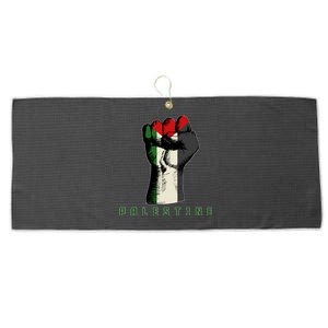 Free Gaza Palestine Flag Peace Love Palestine People Scarf Meaningful Gift Large Microfiber Waffle Golf Towel