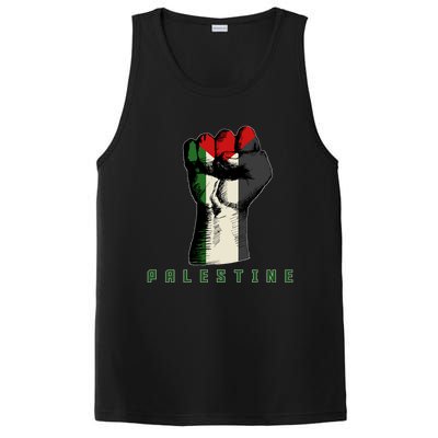 Free Gaza Palestine Flag Peace Love Palestine People Scarf Meaningful Gift PosiCharge Competitor Tank