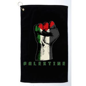 Free Gaza Palestine Flag Peace Love Palestine People Scarf Meaningful Gift Platinum Collection Golf Towel