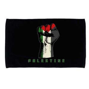 Free Gaza Palestine Flag Peace Love Palestine People Scarf Meaningful Gift Microfiber Hand Towel