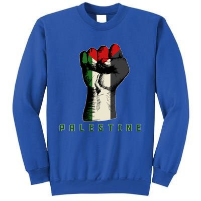 Free Gaza Palestine Flag Peace Love Palestine People Scarf Meaningful Gift Tall Sweatshirt