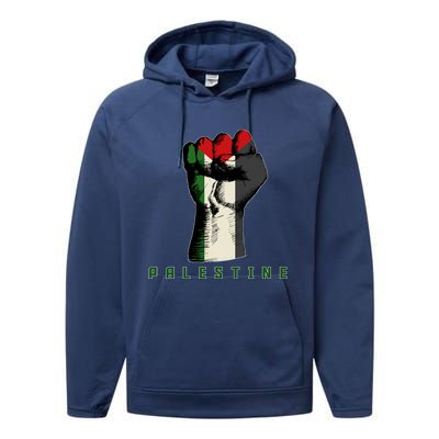 Free Gaza Palestine Flag Peace Love Palestine People Scarf Meaningful Gift Performance Fleece Hoodie