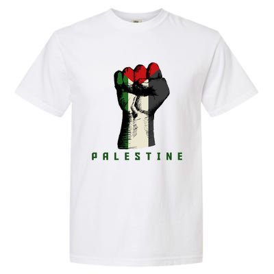 Free Gaza Palestine Flag Peace Love Palestine People Scarf Meaningful Gift Garment-Dyed Heavyweight T-Shirt