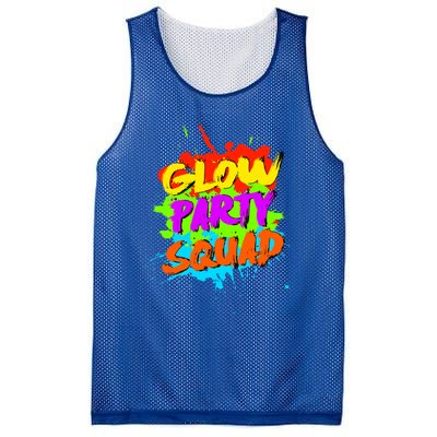 Funny Glow Party Squad Colorful Splash Retro Costume Party Gift Mesh Reversible Basketball Jersey Tank