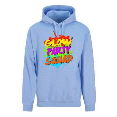 Funny Glow Party Squad Colorful Splash Retro Costume Party Gift Unisex Surf Hoodie